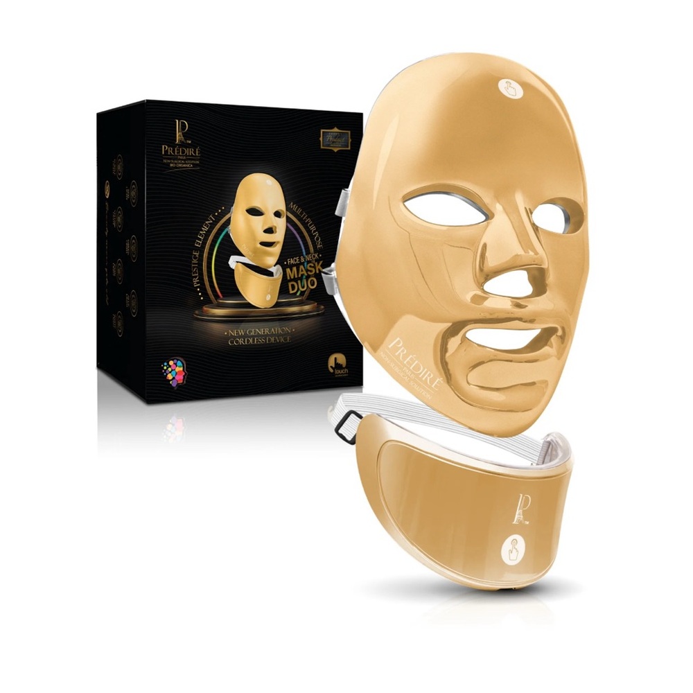 PREDIRE PARIS Prestige Element Multi-Purpose Gold Face & Neck Mask Duo.